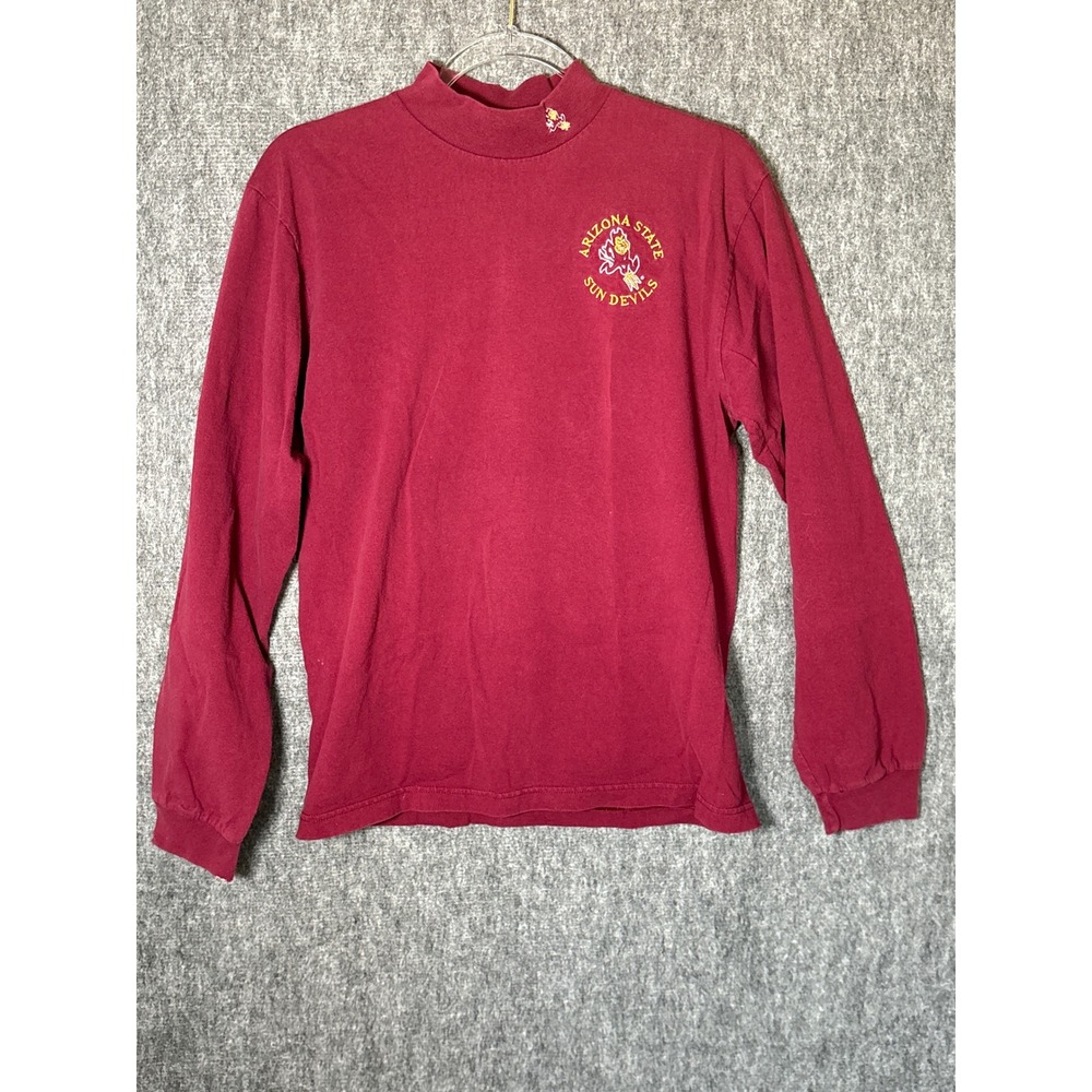 Sport Attack Arizona State Sun Devils Mock Neck Long Sleeve Shirt Maroon‎ Mens M